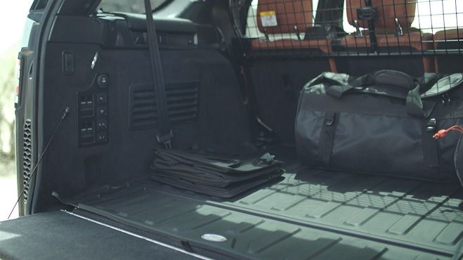 Loadspace Rubber Mat - Espresso, with Rear Air Conditioning