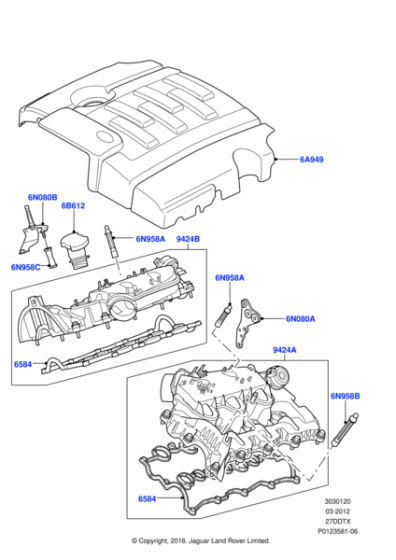 1336599 - Land Rover Pipe And Cap - Oil Filler