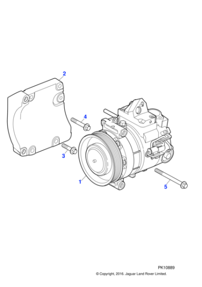 C2Z8034 - Jaguar Flange head bolt