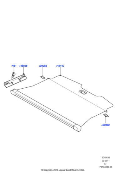 LR012846 - Land Rover BEZEL - LOADING COMPARTMENT COVER
