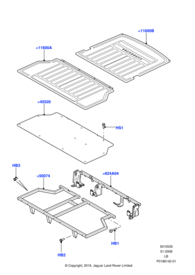 LR008470 - Land Rover Liner - Load Compartment