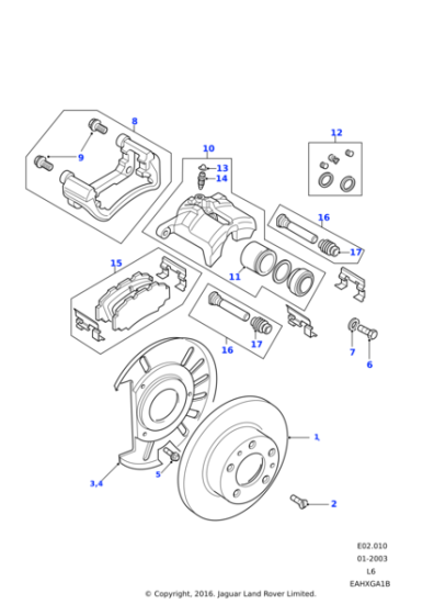 ANR5578 - Land Rover Shield-disc front brake