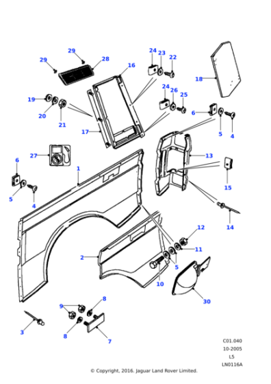 390516 - Land Rover Vent-air extractor