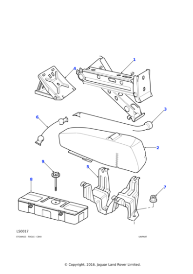 KAR000051 - Land Rover Box-tool stowage