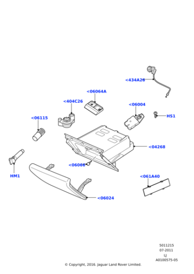 FFB500750VAE - Land Rover Door - Stowage Box