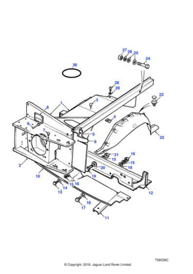 3031L - Land Rover Washer-Plain