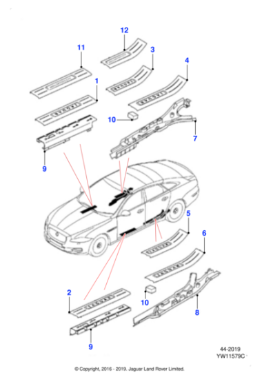 C2D22757 - Jaguar Treadplate