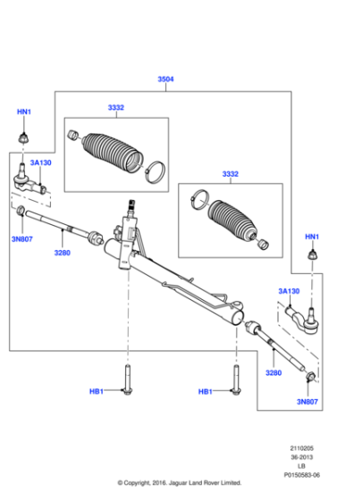 LR094487 - Land Rover Gear - Steering