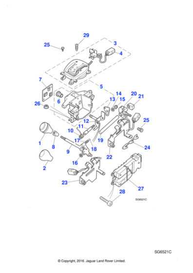 XR845430AEK - Jaguar Gear change knob