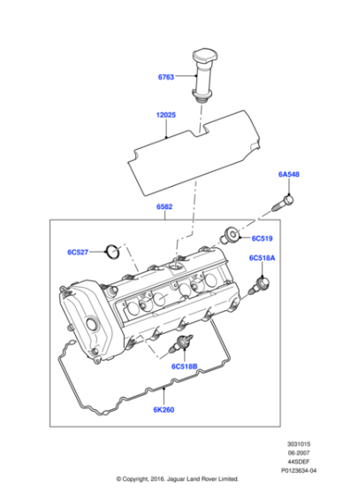 4729496 - Land Rover Cover - Camshaft