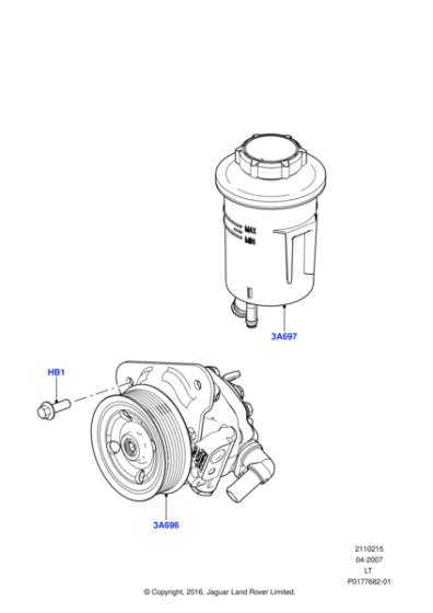 QVB500640 - Land Rover Pump - Power Steering