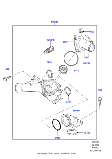 4624378 - Land Rover Connection - Water Outlet