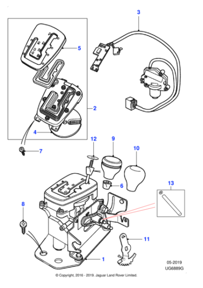 C2S16404 - Jaguar Gear change knob