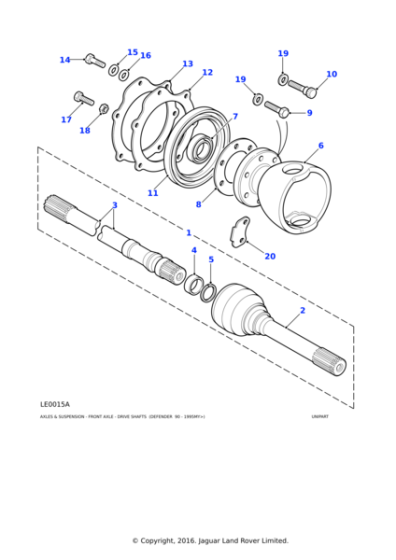 FTC3276 - Land Rover Seal-front driveshaft