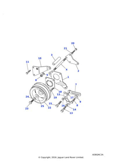 611213 - Land Rover Link-power assisted steering pump adjusting