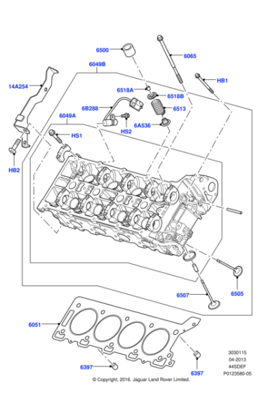 LR002811 - Land Rover Cylinder Head
