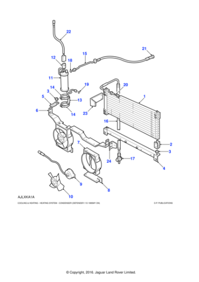 8510294 - Land Rover Condenser assembly air conditioning