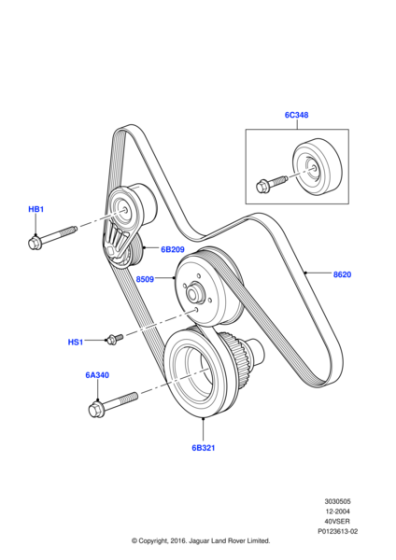 LR000737 - Land Rover Pulley