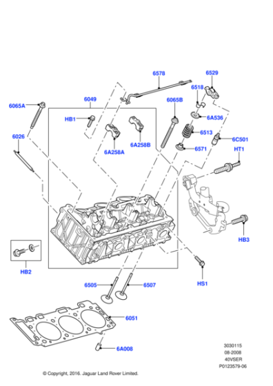 1025375 - Land Rover Tube - Valve Drive Lubrication