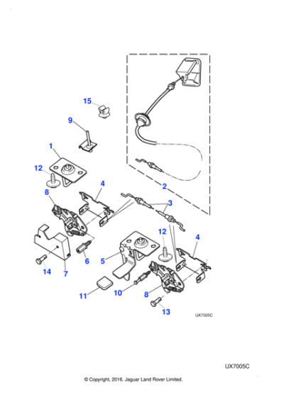 XR89781 - Jaguar Flanged head screw