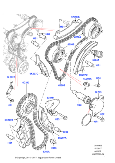 LR123811 - Land Rover Tensioner - Timing Chain