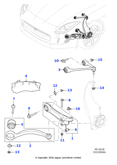 T2R10498 - Jaguar Brake cooling duct