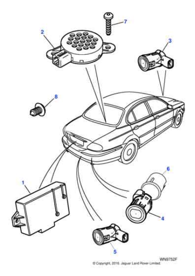 C2N3844 - Jaguar Reversing aid module