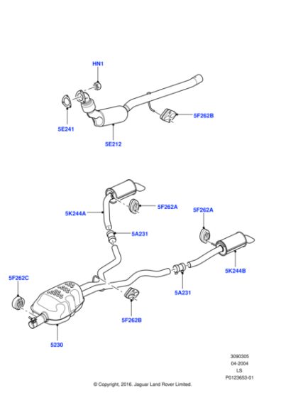 WCS000150 - Land Rover Mounting-rubber exhaust system