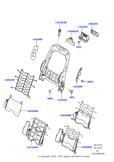 LR133992 - Land Rover Massager - Seat