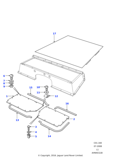 DA614061L - Land Rover Bolt