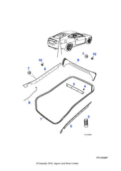 XR848929 - Jaguar Fir tree clip