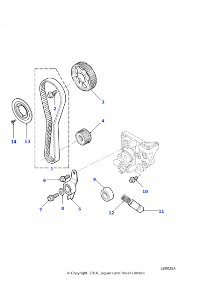 LHH100670 - Land Rover Pulley-crankshaft