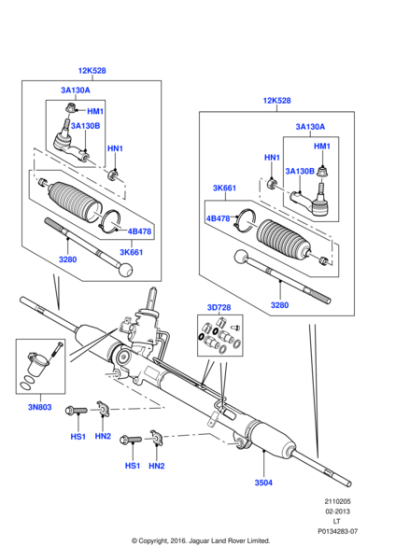 QJB500070 - Land Rover End - Spindle Rod Connecting