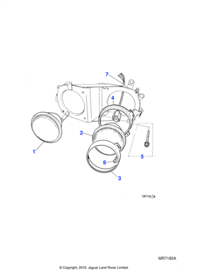 AEU1366 - Jaguar Headlamp trimmer screw kit
