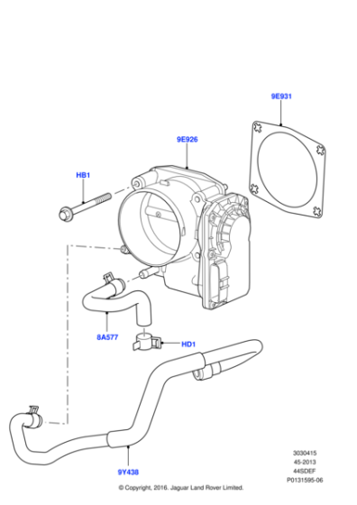 LR006142 - Land Rover Throttle Body And Motor