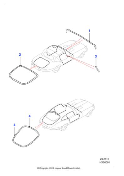 BD193971 - Jaguar Weatherstrip