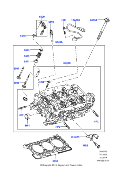 LR009722 - Land Rover Gasket-Cylinder Head