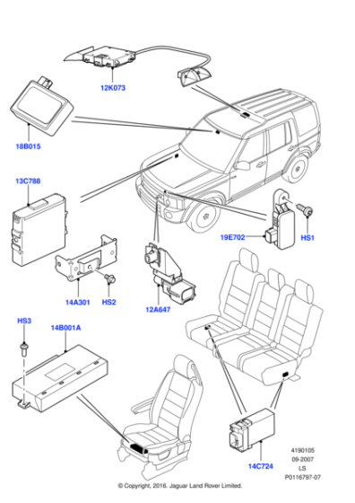YDB500090 - Land Rover Sensor