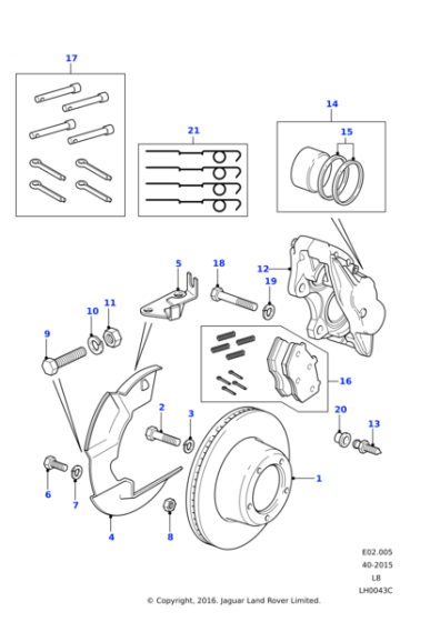 LR082331 - Land Rover Bolt