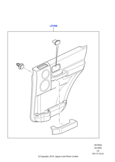 VBA500090 - Land Rover Panel - Door Trim