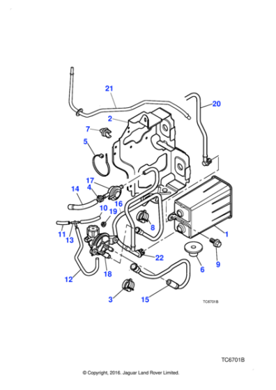 C15644 - Jaguar Land Rover Hose-wash system tee connector/pump