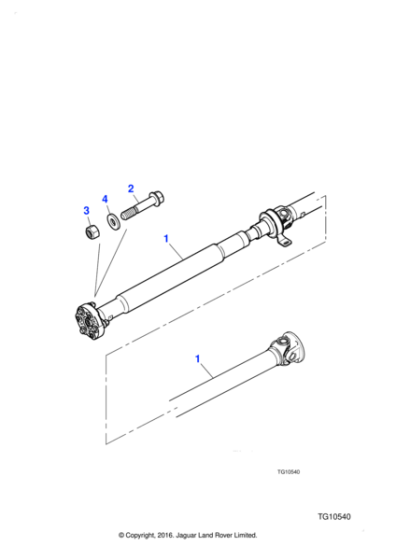 XR826222 - Jaguar Hexagonal head bolt