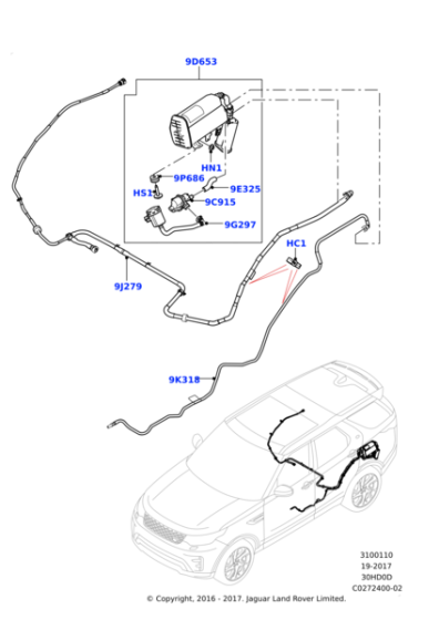 RYP501050 - Land Rover Screw