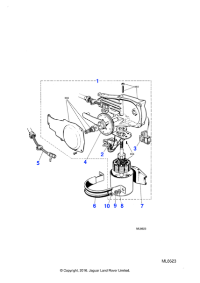 RTC200 - Jaguar Wiper motor gear