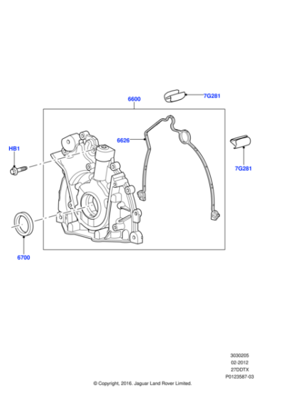 1346539 - Land Rover Seal - Oil Pump