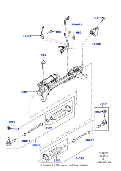 LR120615 - Land Rover Wire