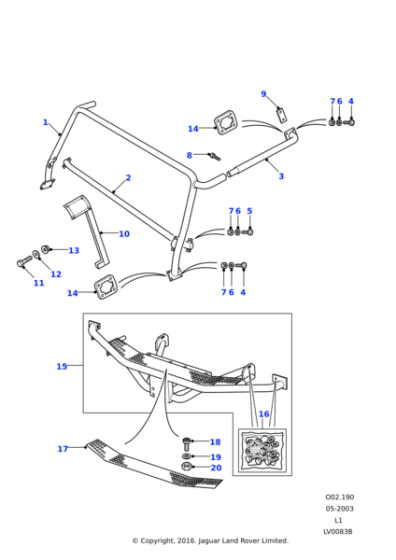 8510192 - Land Rover Step - Rear