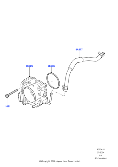 LR006814 - Land Rover Throttle Body And Motor