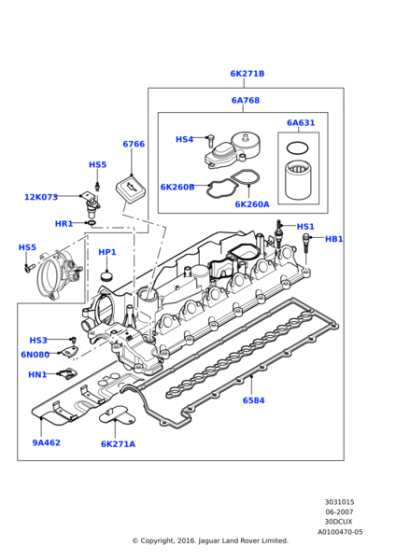 8510298 - Land Rover Valve assembly-depression control