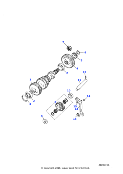 ULC1796L - Land Rover Bearing-taper roller